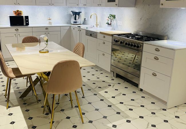 Pose de carrelage original cabochon